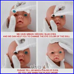 51cm 3200g Silicone Reborn Baby Doll Unpainted Soft Dolls DIY Blank Toys Kit