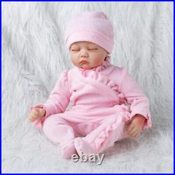 55cm Newborn Baby Reborn Doll Toys Set for Girls Silicone Sleeping Reborn Dolls