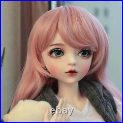 60cm 1/3 Ball Jointed BJD Doll Girl Toy Full Set Outfit Removable Eyes Wig Shoes