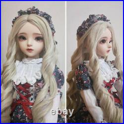 60cm 1/3 Ball Jointed BJD Doll Girls Toy with Face Eyes Makeup Wigs Clothes Set