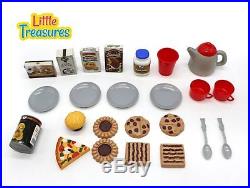 65 Pcs Kids Pretend Play Toddler Cooking Mini Toy Dishes Food Playset For Girls