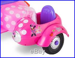 6V Ride On Toys For Girls Minnie Mouse Electric Scooters Car Riding Toddler Kids