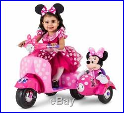 6V Scooter For Kids Car Girls Ride On Toys Toddlers Minnie Mouse Battery Powered