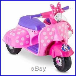 6V Scooter For Kids Car Girls Ride On Toys Toddlers Minnie Mouse Battery Powered