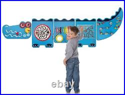 70.2'' Crocodile Montessori Busy Board, Sensory Board, Wall Toy, Activity Cube P