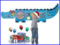 70.2'' Crocodile Montessori Busy Board, Sensory Board, Wall Toy, Activity Cube P