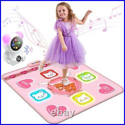 Acelufly Rechargeable Dance Mat Toys for Girls, Light Up Dance Pad with Wirel