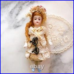 All Bisque Dollhouse Antique Flower girl