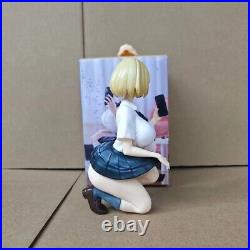 Anime Girl Squatting Yuanyuan 14cm PVC model decoration Figure doll toy with box