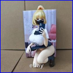 Anime Girl Squatting Yuanyuan 14cm PVC model decoration Figure doll toy with box