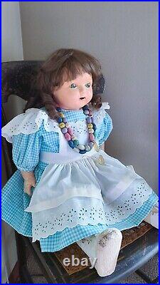 Antique Nova Scotia Canadian Lifelike 32 French Bisque 1913 Borgfeldt Doll