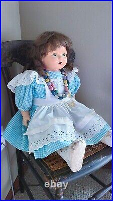 Antique Nova Scotia Canadian Lifelike 32 French Bisque 1913 Borgfeldt Doll