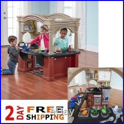 BEST Gift Step 2 Wooden Kitchen Playsets For Kids Girls Boys Elegant Edge