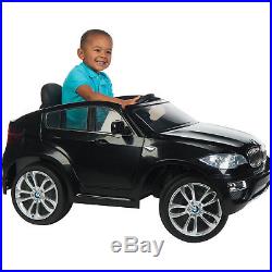 BMW X6 6V Ride On For Kid Battery Electric Power Car 4 Wheels SUV Black Boy Girl