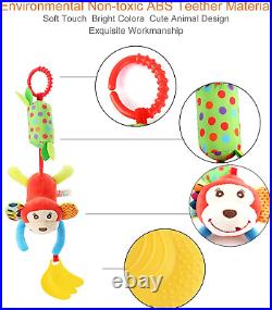 Baby Hanging Rattles Toys, Newborn Crib Toys Car Seat Stroller Toys for Infant