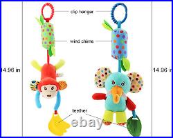 Baby Hanging Rattles Toys, Newborn Crib Toys Car Seat Stroller Toys for Infant