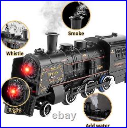 Baby Home Metal Alloy Model Train Set, Electric Train Toy for Boys Girls, with R