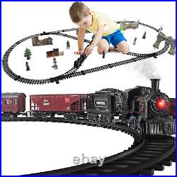 Baby Home Metal Alloy Model Train Set, Electric Train Toy for Boys Girls, with R