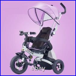 Baby Kids 4 in1 Trike Tricycle 3-Wheel Pedal Bike Girls Boy Stroller- PINK