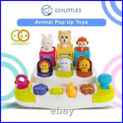 Baby Pop Up Animal Toy Early Learning Development Montessori Sensory Interactive