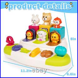 Baby Pop Up Animal Toy Early Learning Development Montessori Sensory Interactive