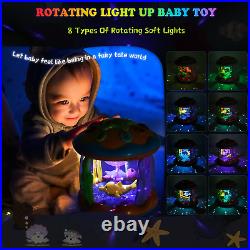 Baby Toys 6 to 12 Months Ocean Projector Light up Musical for 12-18 Crawling L