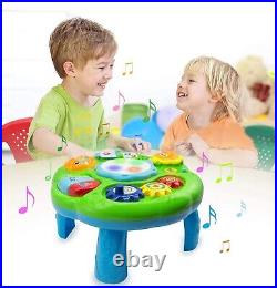 Baby Toys Musical Learning Table 12x12x7inch Music Activity Center Table Toys