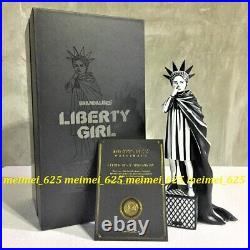 Banksy Brandalised x Mighty Jaxx Liberty Girl Polystone Sculpture Art 10