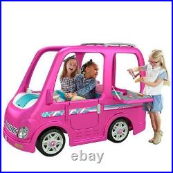 Barbie Dream Camper RV Power Wheels Battery Power Ride On Girls Car Pink Toy 12V
