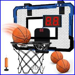 Basketball Balls Kids Sports Toys Foldable Basketball Hoop Throw Outdoor Indoor