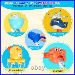 Bath Toys Bathtub Toy for Toddlers Age 2-4 Kids Bath Pipes Toys for 2 3 4 5 Year