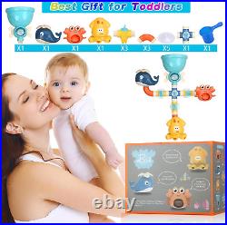 Bath Toys Bathtub Toy for Toddlers Age 2-4 Kids Bath Pipes Toys for 2 3 4 5 Year
