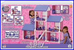 Big Doll House for Girls Barbie Mansion Indoor Playhouse Set 6 Room Complete NEW