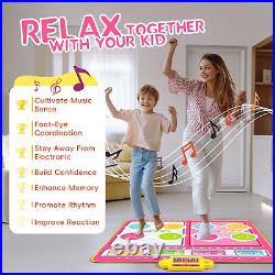 Birthday Gift for Girls Boys 3-12 Year Old, 2 Player Double Kids Dance Mat Toy