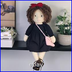 BlissfulPixie Handmade Waldorf Doll Stuffed 12 Girl Doll Birthday Gift -Ignacy
