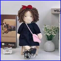 BlissfulPixie Handmade Waldorf Doll Stuffed 12 Girl Doll Birthday Gift -Ignacy