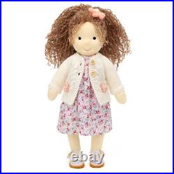 BlissfulPixie Waldorf Doll Handmade Plush Toy Soft Girl Gift for Toddler -Amber