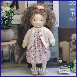 BlissfulPixie Waldorf Doll Handmade Plush Toy Soft Girl Gift for Toddler -Amber