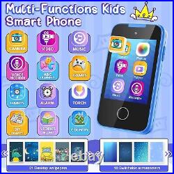 Blue and Purple Kids Phone Toy Christmas Birthday Gifts for Girls Age 3-7 MP3