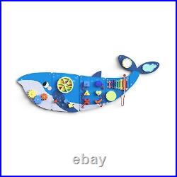 BlueWood Whale Activity Wall Busy Board Panels, Toddler Learning Activity Cen