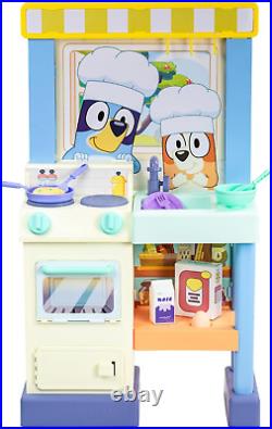 Bluey's Cook & Clean Kitchen Playset with 20 Play Pieces & Over 20 Music & Light