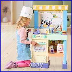 Bluey's Cook & Clean Kitchen Playset with 20 Play Pieces & Over 20 Music & Light