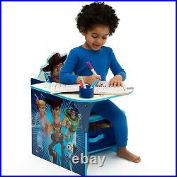Boys Girls Kids Desk Chair Table Set Child Play Furniture Toy Toddler Storage