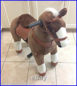 Brown Giddy Up Horse Ride-on. For boys & girls age 4-10 yrs (02F) BRAND NEW
