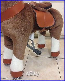 Brown Giddy Up Horse Ride-on. For boys & girls age 4-10 yrs (02F) BRAND NEW