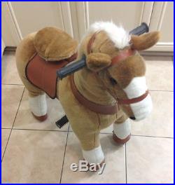 Brown Ride-on Giddy Up Horse / Pony Rides. For boys & girls 4-10 yrs (02b)