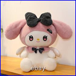 Cartoon Devil Kuromi Melody Plush Doll Stuffed Toy Girl Bedroom Throw Pillow