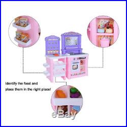 Children's Simulation Kitchen Playset For Girls & Boys Cooking Pretend Toys Gift