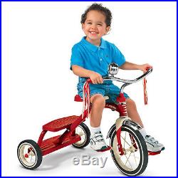 Classic Red Dual-Deck Ride On Tricycle Radio Flyer Toy Gift for Boys Girls Kids