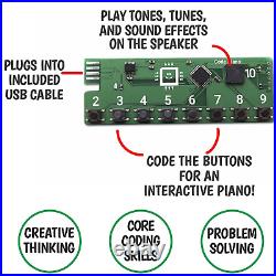 Code Piano STEM Coding Toy for Kids 8-12+ and Teens. Learn Real C++ Coding Sk